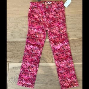 BabyGap 1969 mini skinny 4T Girl pink floral jeans